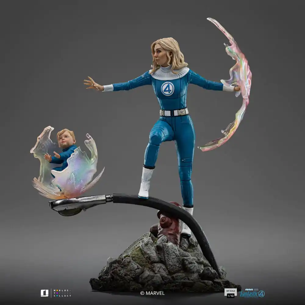 Fantastic Four Art Scale Kip 1/10 Invisible Woman and Franklin 28 cm fotografija izdelka