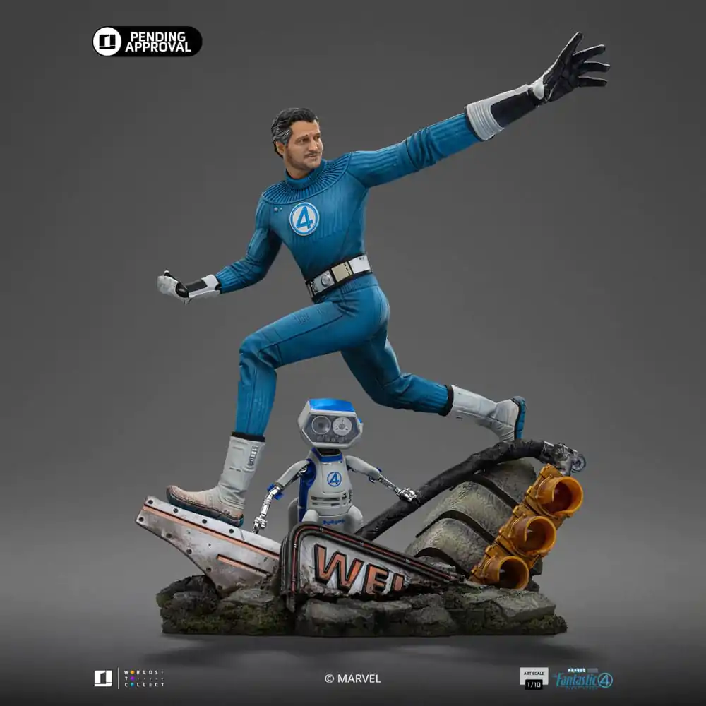 Fantastic Four Art Scale kip 1/10 Mr. Fantastic in H.E.R.B.I.E 26 cm fotografija izdelka