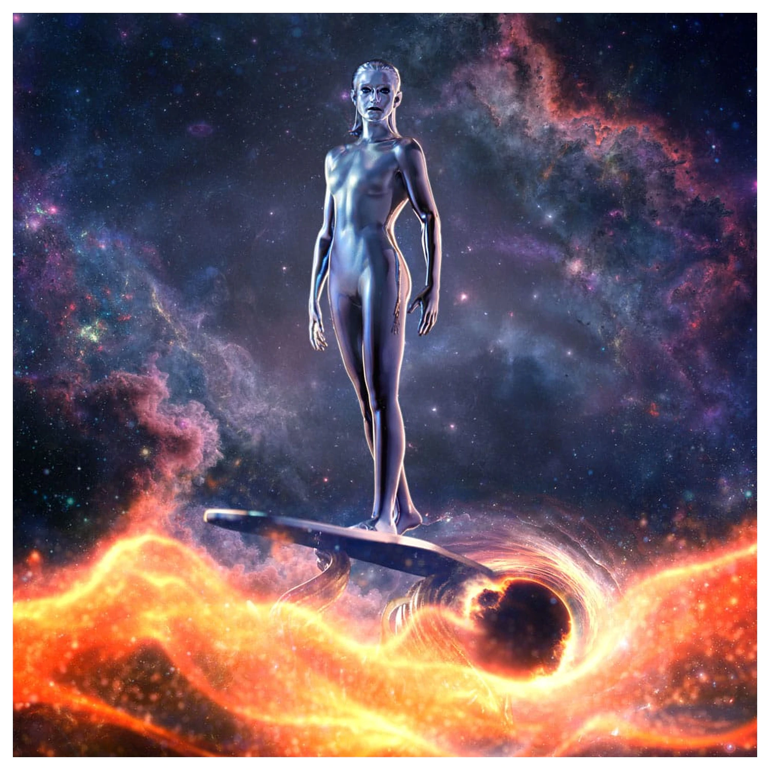 Fantastic Four Art Scale kip 1/10 Silver Surfer 27 cm fotografija izdelka