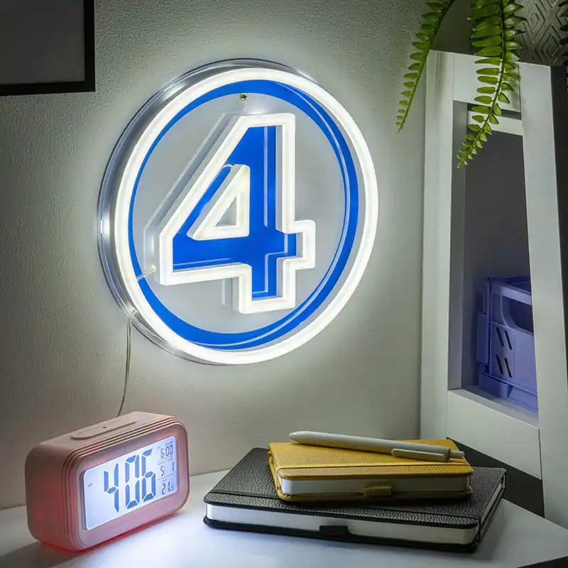 Fantastic Four LED stenska svetilka Light Logo Neon fotografija izdelka