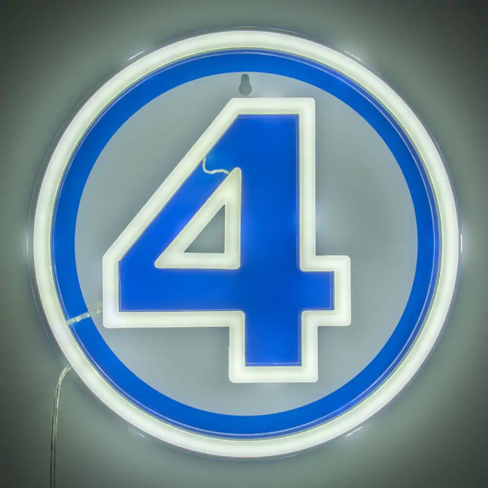 Fantastic Four LED stenska svetilka Light Logo Neon fotografija izdelka