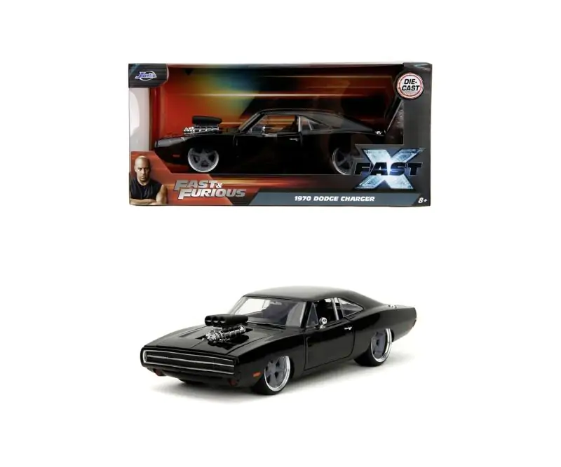 Fast & Furious 10 Diecast Model 1/24 1970 Dodge - modelček ulit iz kovine fotografija izdelka