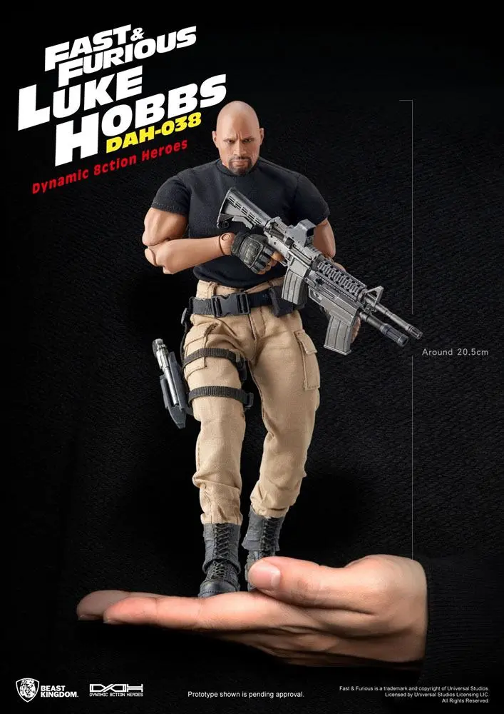 Fast & Furious Dynamic 8ction Heroes akcijska figura 1/9 Luke Hobbs 21 cm fotografija izdelka