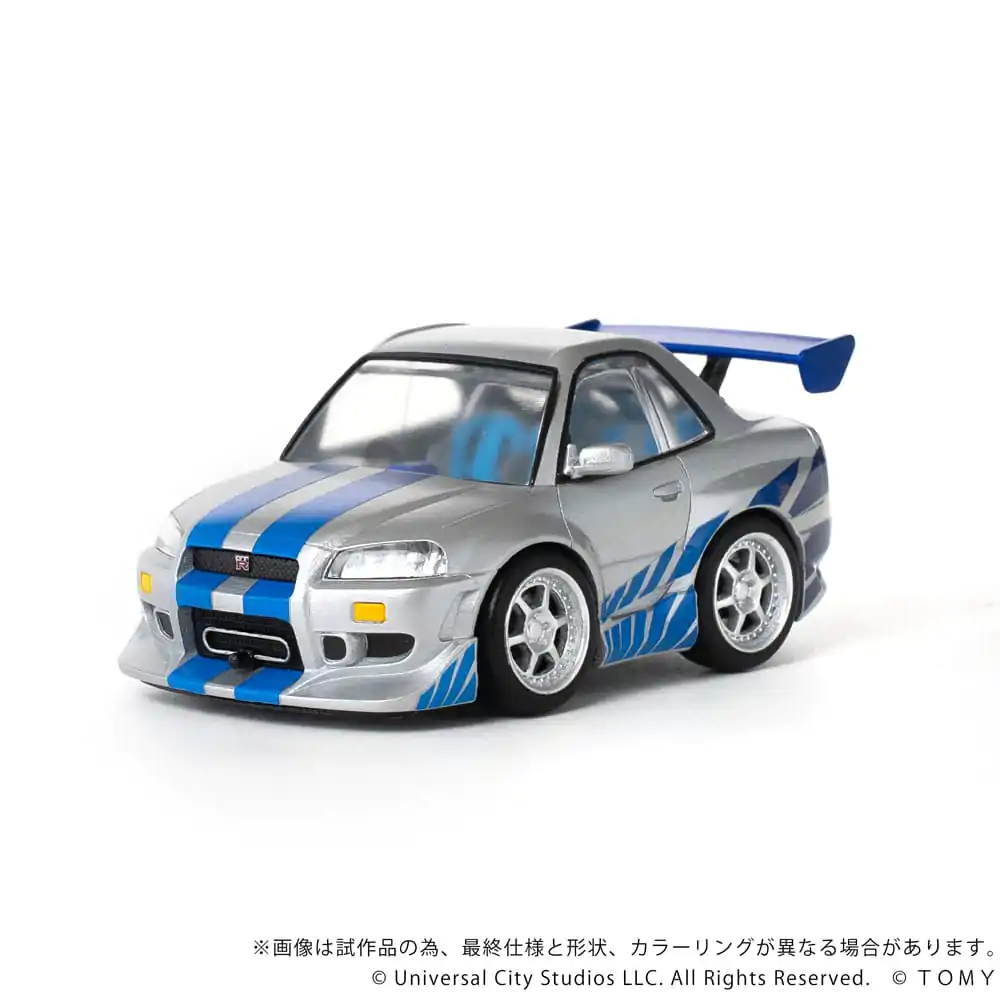 Fast & Furious Q-Village vozilo z minifiguro Nissan Skyline GT-R (R34) 9 cm fotografija izdelka