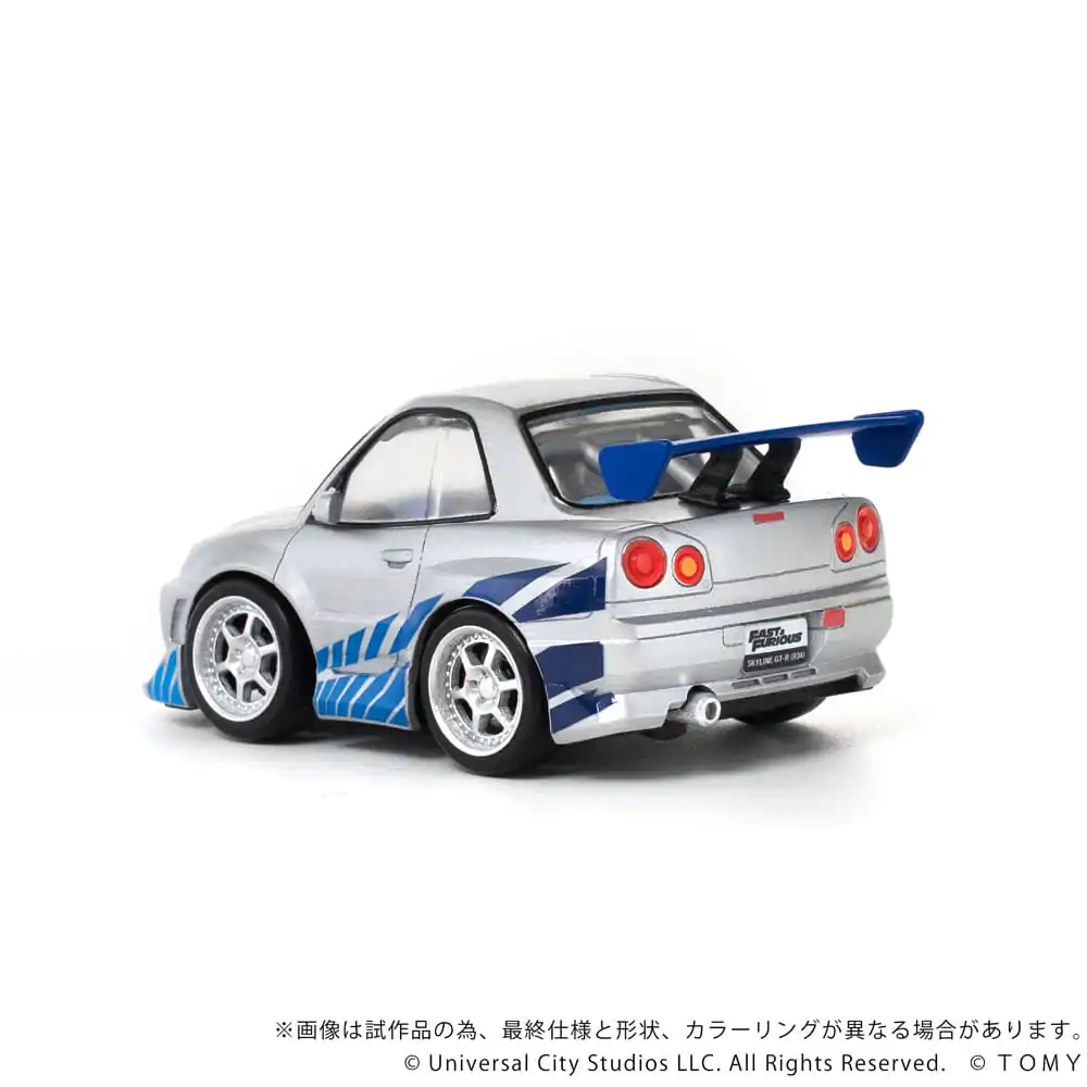 Fast & Furious Q-Village vozilo z minifiguro Nissan Skyline GT-R (R34) 9 cm fotografija izdelka