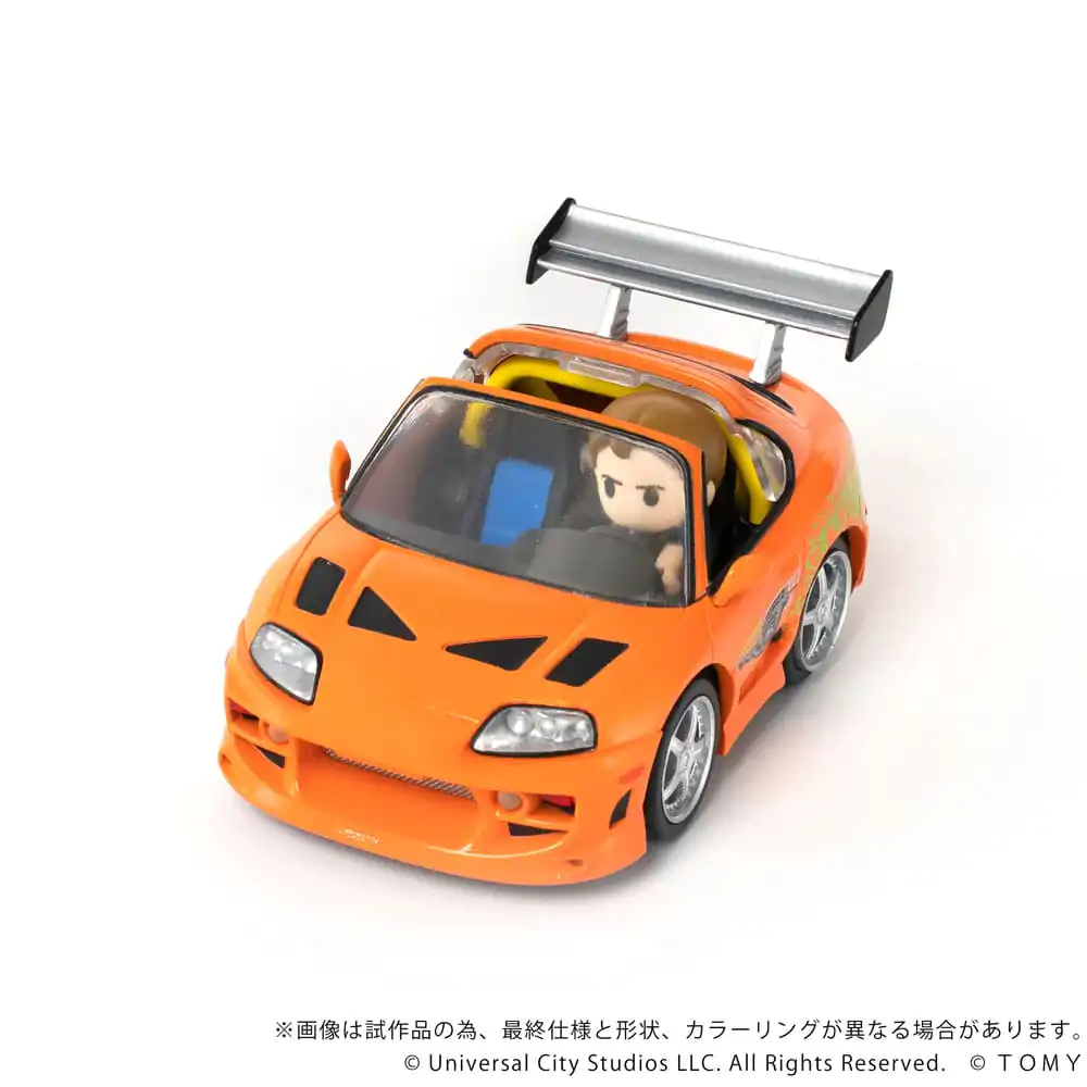Fast & Furious Q-Village Vozilo z mini figuro Toyota Supra JZA80 9 cm fotografija izdelka