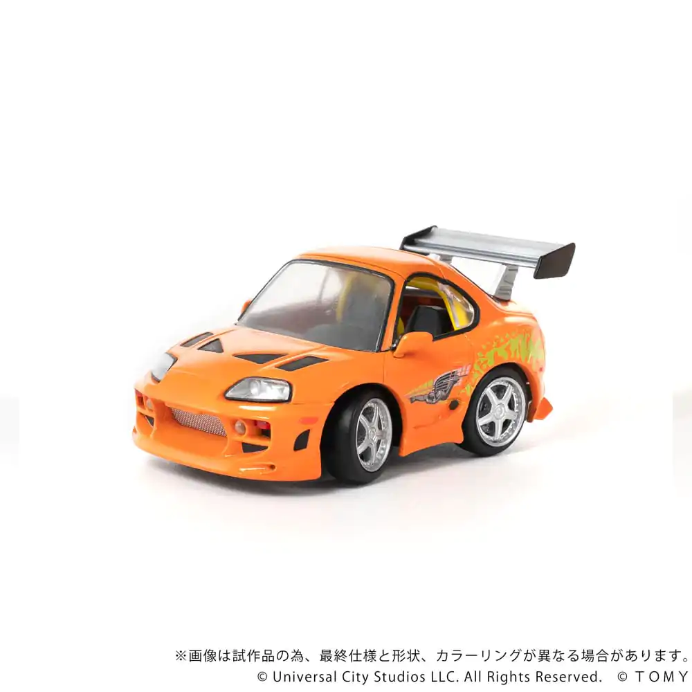 Fast & Furious Q-Village Vozilo z mini figuro Toyota Supra JZA80 9 cm fotografija izdelka