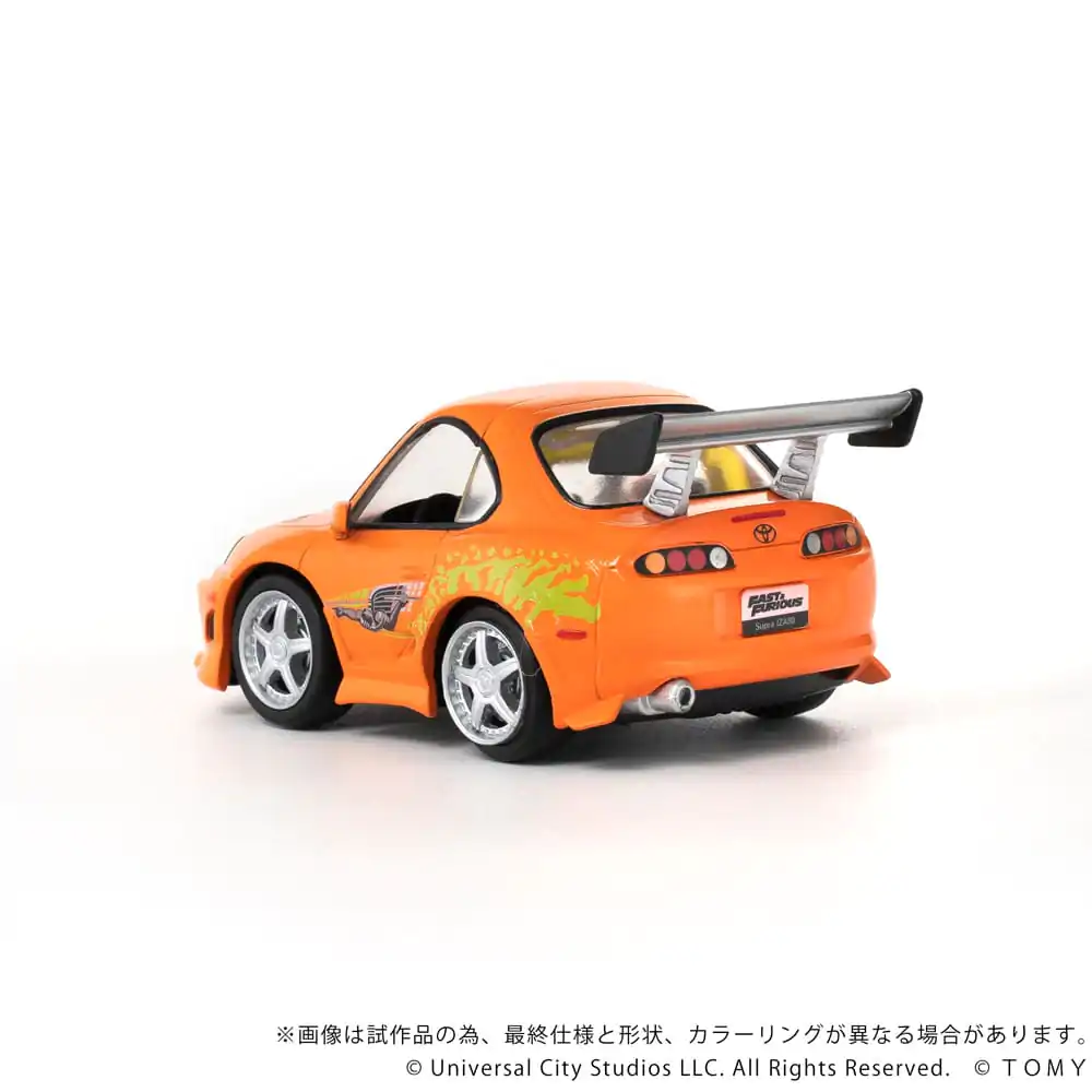 Fast & Furious Q-Village Vozilo z mini figuro Toyota Supra JZA80 9 cm fotografija izdelka