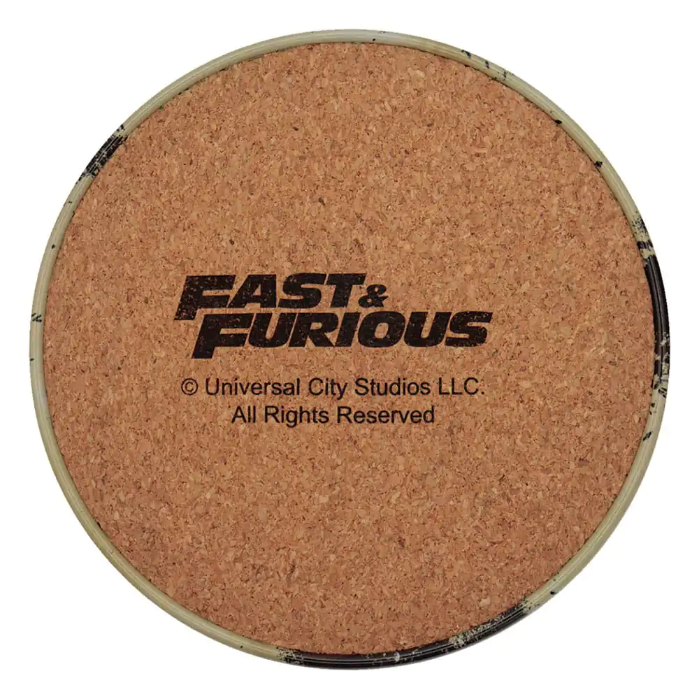 Fast & Furious komplet 4 podstavkov starinski slog fotografija izdelka