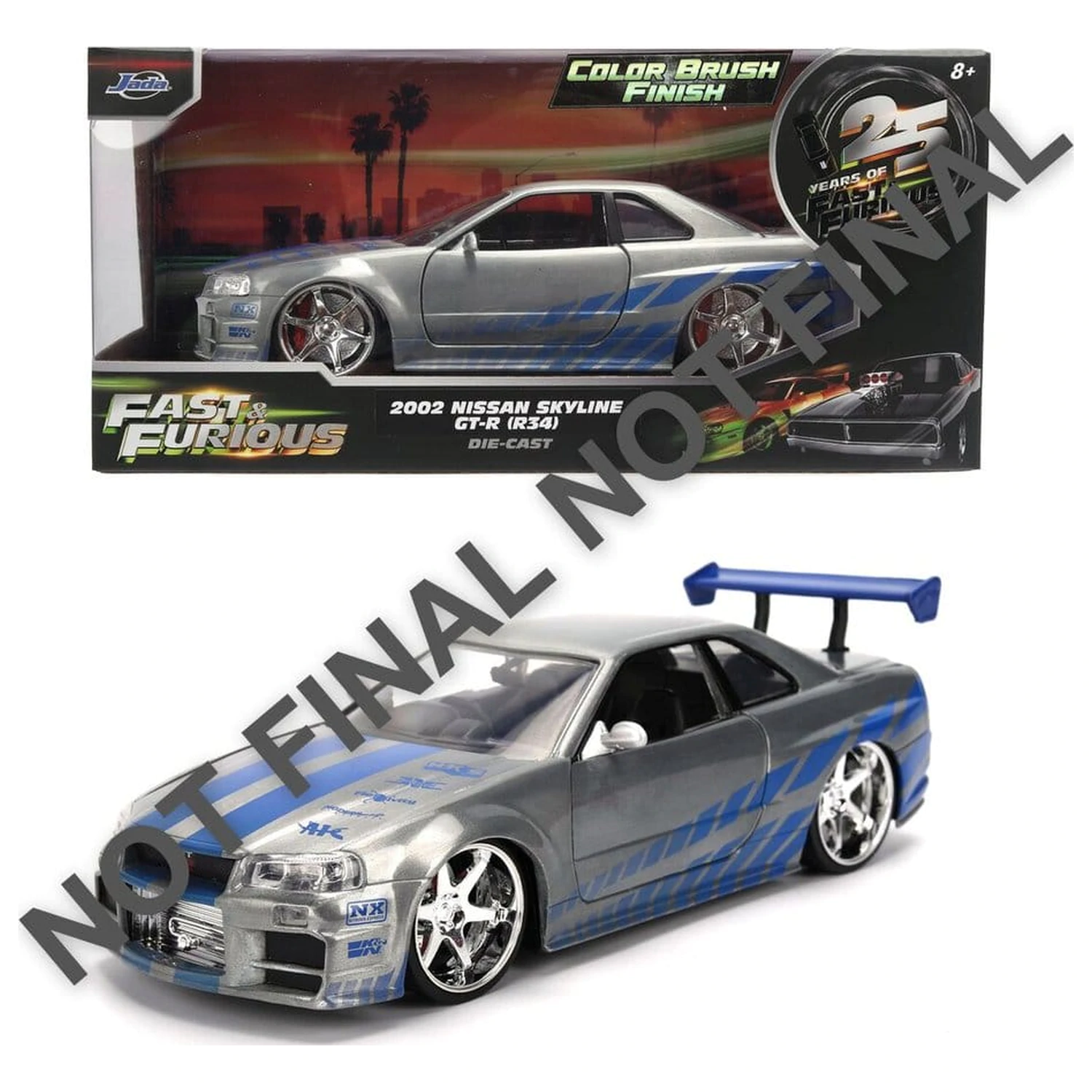 Fast & Furious Diecast Vozilo 1:24 Anniversary Nissan Skyline 19 cm fotografija izdelka