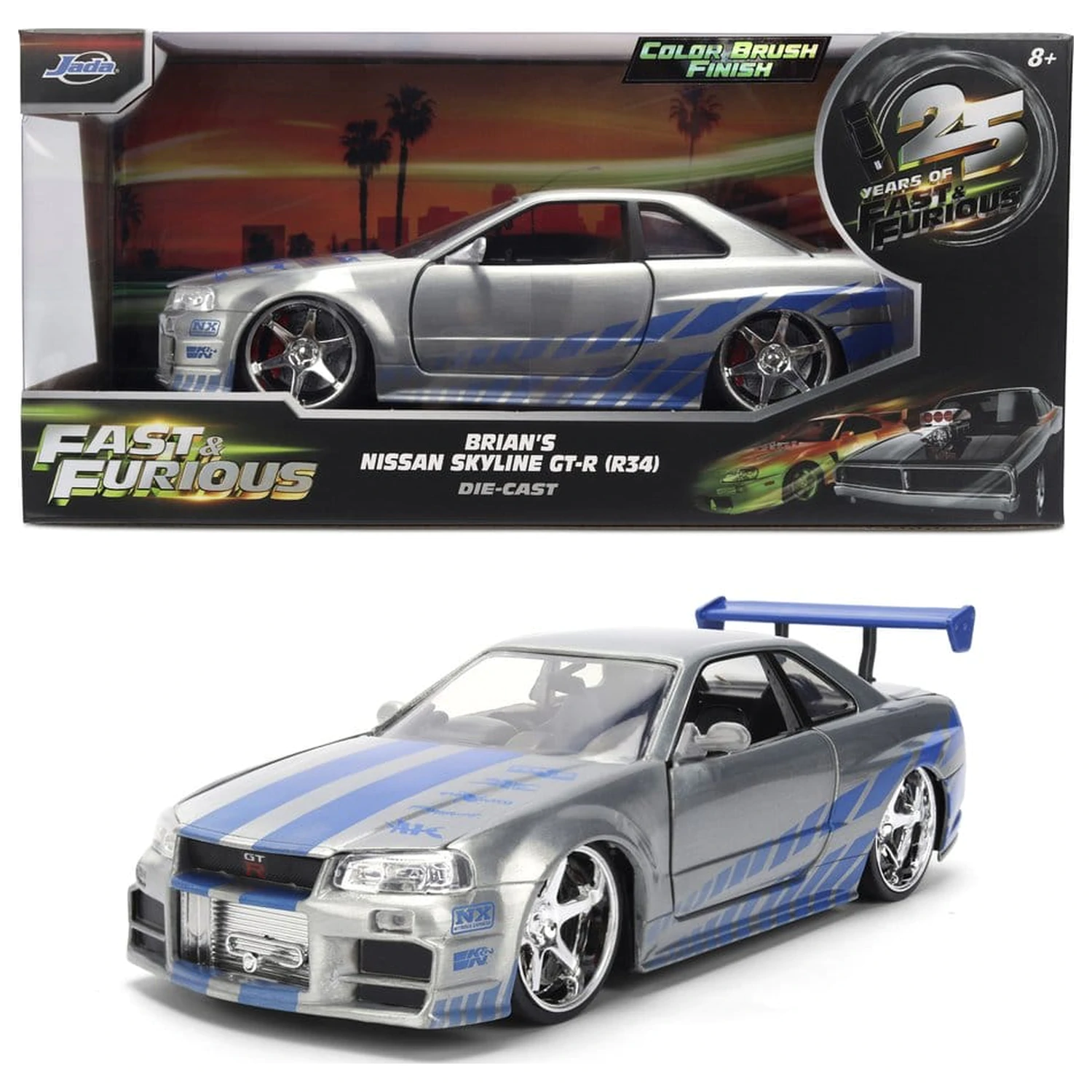 Fast & Furious Diecast Vozilo 1:24 Anniversary Nissan Skyline 19 cm fotografija izdelka