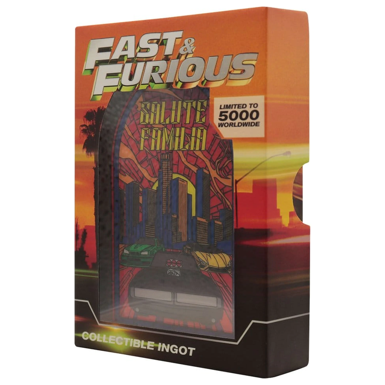 Fast & Furious palica v stilu vitraža kovinska fotografija izdelka