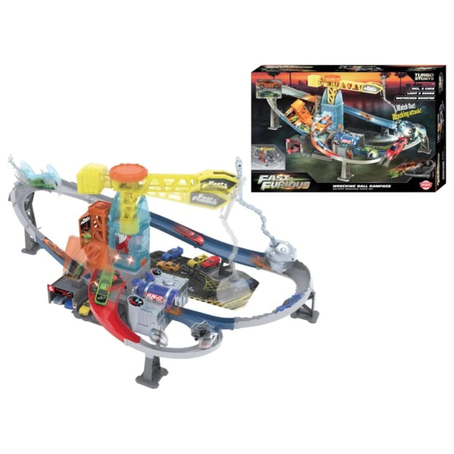 Fast & Furious Igralni set Žoga za rušenje divjanje 37 cm fotografija izdelka