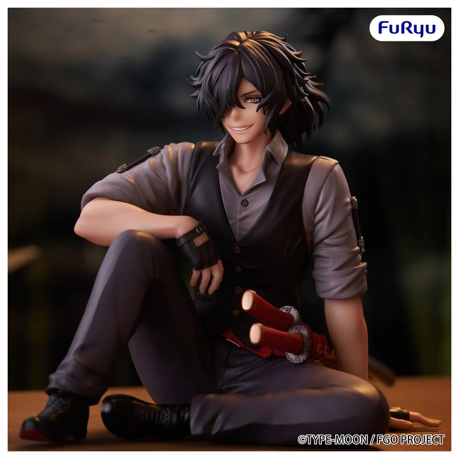 Fate/Grand Order zamašek za rezance PVC figura Assassin Izou Okada Awesome Dapper Suit 9 cm fotografija izdelka