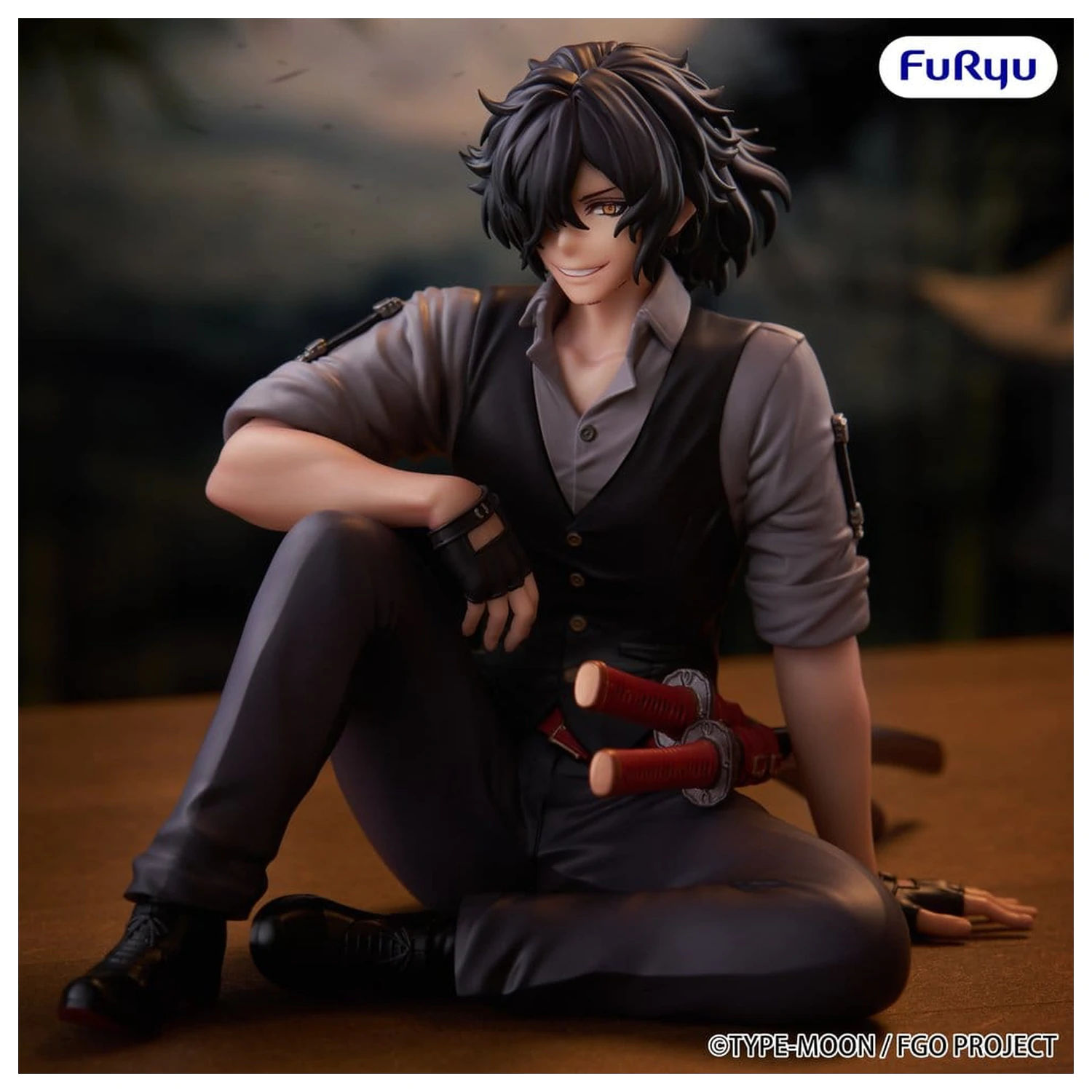 Fate/Grand Order zamašek za rezance PVC figura Assassin Izou Okada Awesome Dapper Suit 9 cm fotografija izdelka