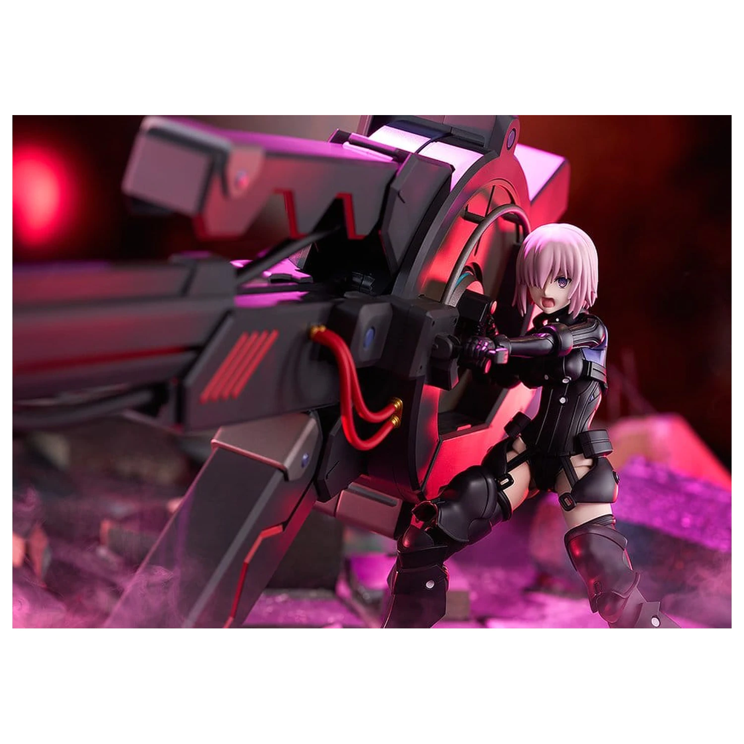 Fate/Grand Order Plamatea Plastic Model Kit Shielder/Mash Kyrielight (Ortinax) Black Barrel Edition 17 cm fotografija izdelka
