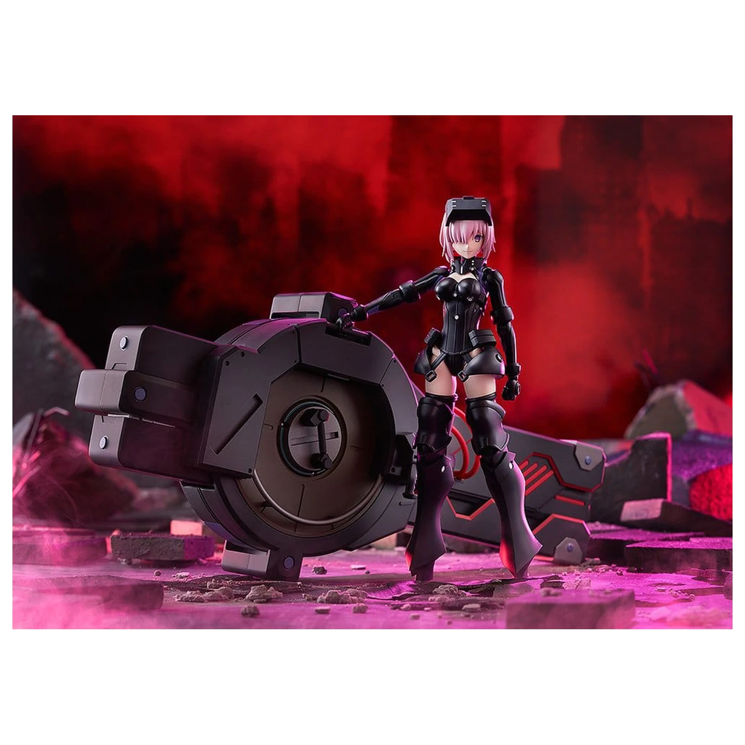 Fate/Grand Order Plamatea Plastic Model Kit Shielder/Mash Kyrielight (Ortinax) Black Barrel Edition 17 cm fotografija izdelka