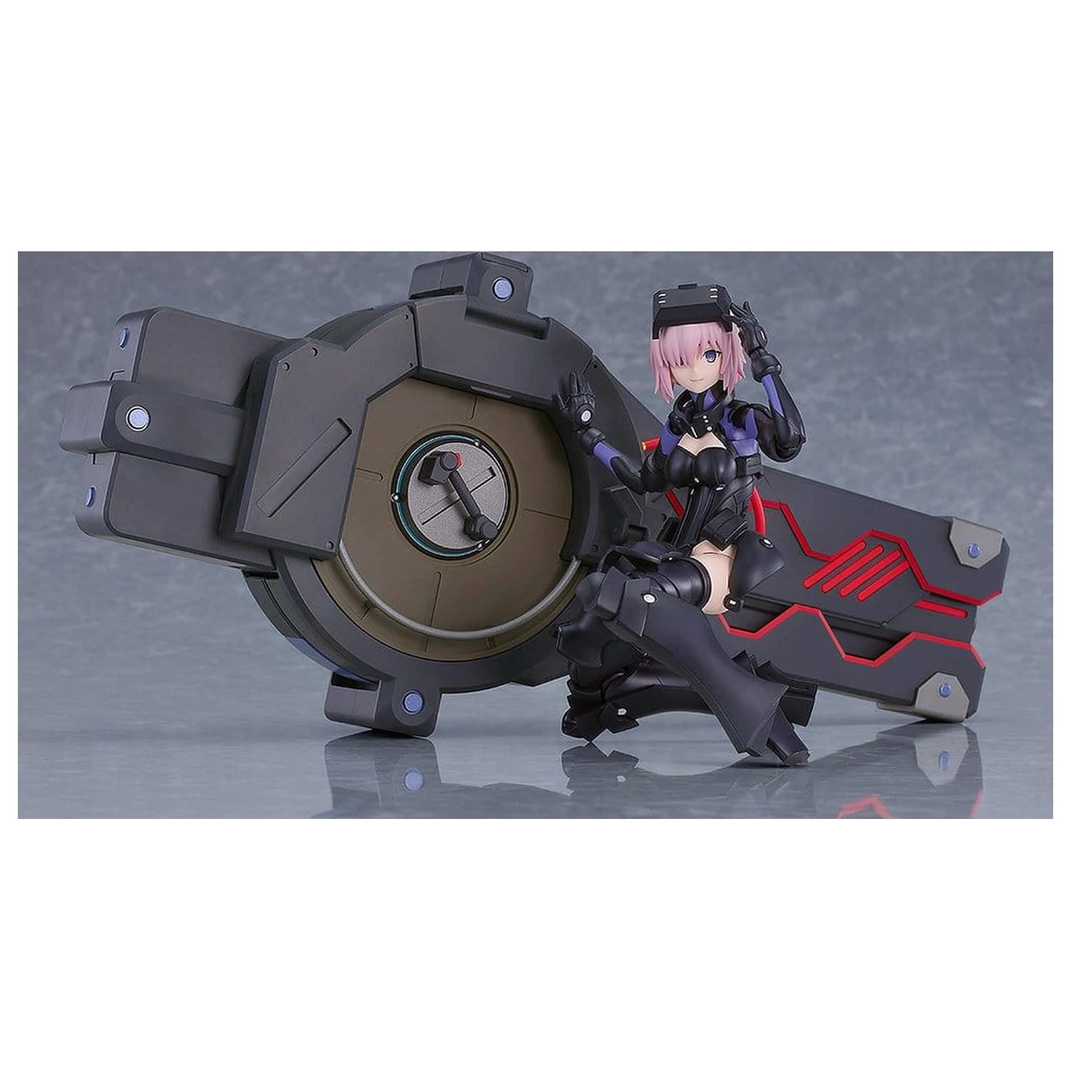 Fate/Grand Order Plamatea Plastic Model Kit Shielder/Mash Kyrielight (Ortinax) Black Barrel Edition 17 cm fotografija izdelka