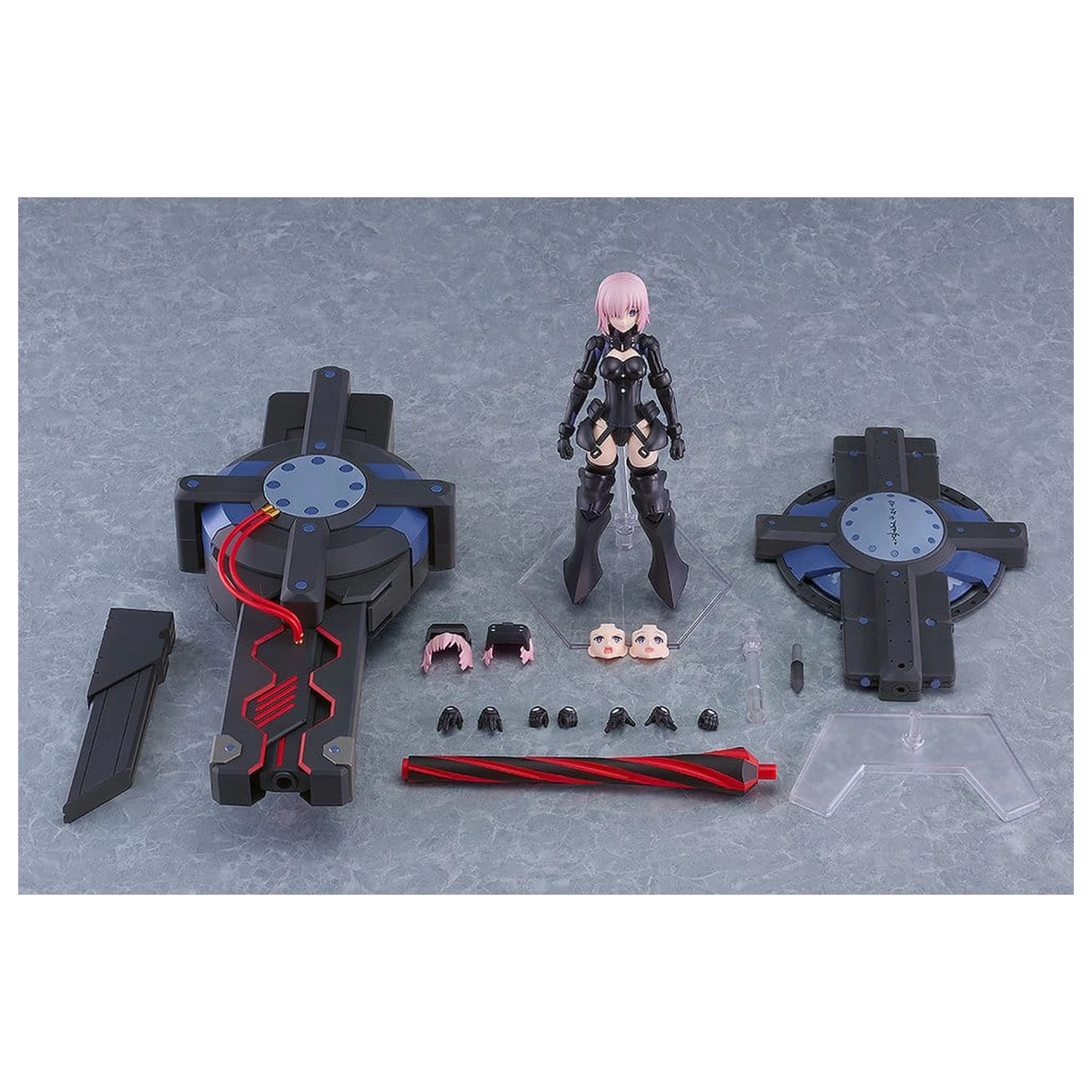 Fate/Grand Order Plamatea Plastic Model Kit Shielder/Mash Kyrielight (Ortinax) Black Barrel Edition 17 cm fotografija izdelka