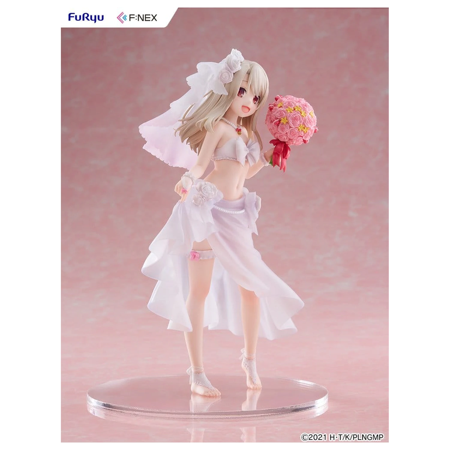 Fate/kaleid liner Prisma Illya: Licht - The Nameless Girl F:NEX PVC figura 1/7 Illyasviel von Einzbern Wedding Swimsuit Ver. 21 cm fotografija izdelka