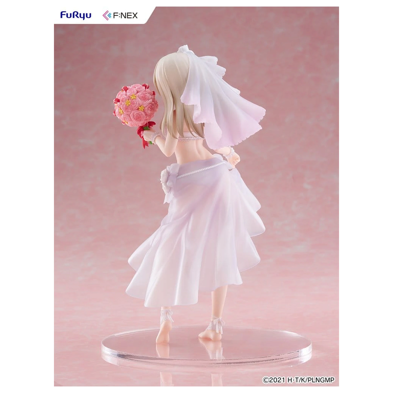 Fate/kaleid liner Prisma Illya: Licht - The Nameless Girl F:NEX PVC figura 1/7 Illyasviel von Einzbern Wedding Swimsuit Ver. 21 cm fotografija izdelka
