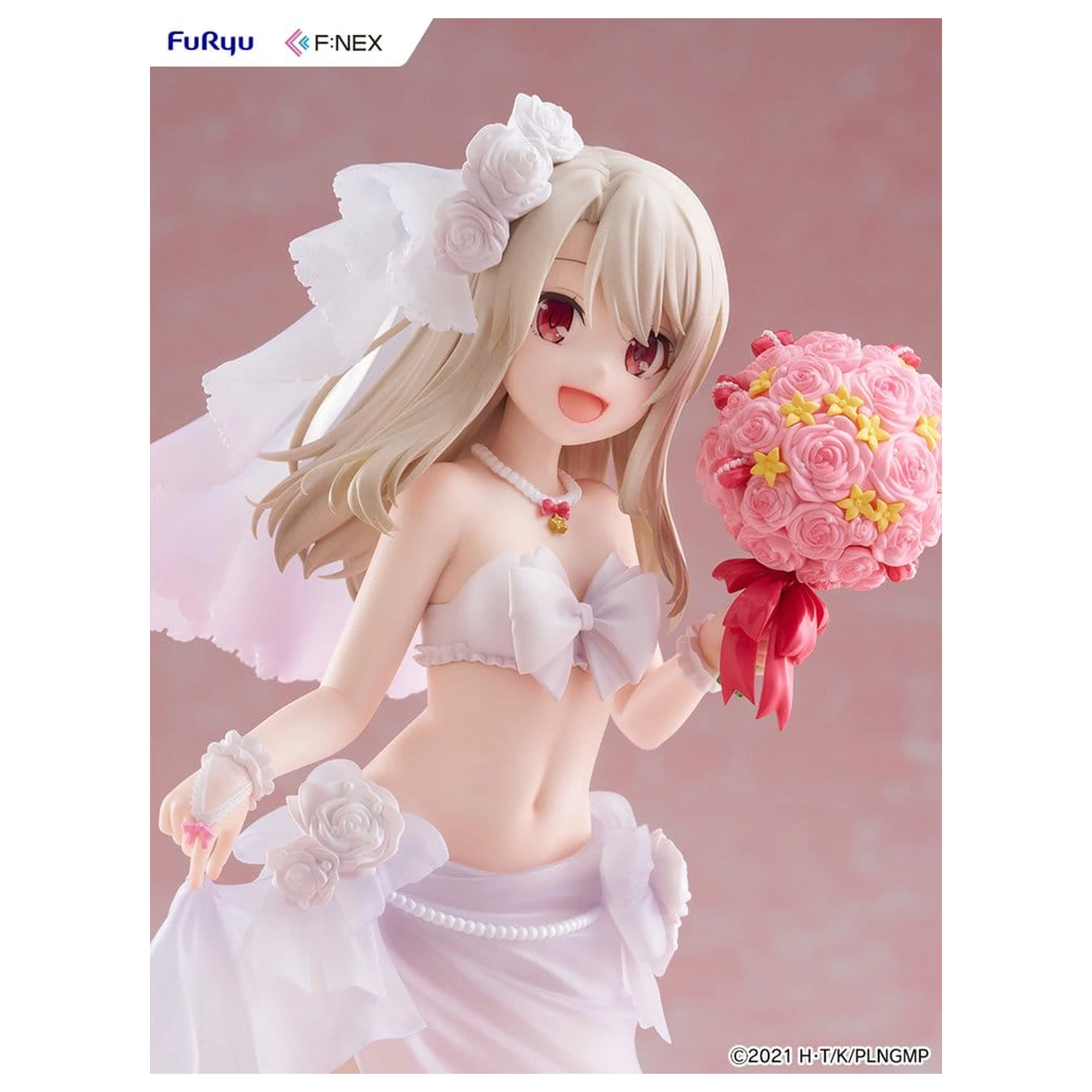 Fate/kaleid liner Prisma Illya: Licht - The Nameless Girl F:NEX PVC figura 1/7 Illyasviel von Einzbern Wedding Swimsuit Ver. 21 cm fotografija izdelka