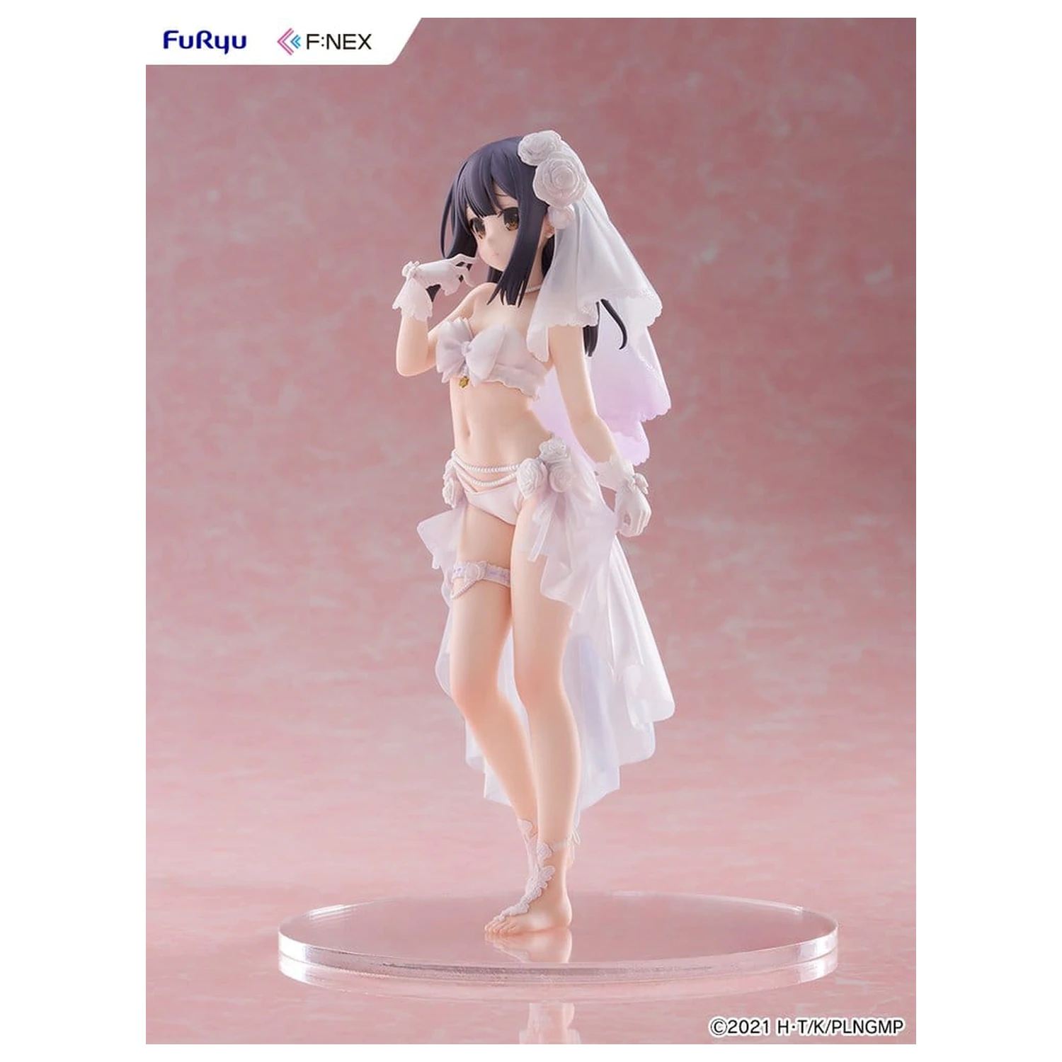 Fate/kaleid liner Prisma Illya: Licht - The Nameless Girl F:NEX PVC figura 1/7 Miyu Edelfelt Wedding Swimsuit Ver. 21 cm fotografija izdelka
