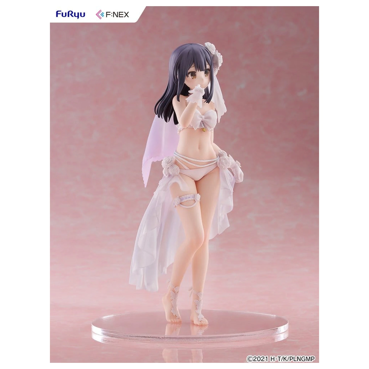 Fate/kaleid liner Prisma Illya: Licht - The Nameless Girl F:NEX PVC figura 1/7 Miyu Edelfelt Wedding Swimsuit Ver. 21 cm fotografija izdelka