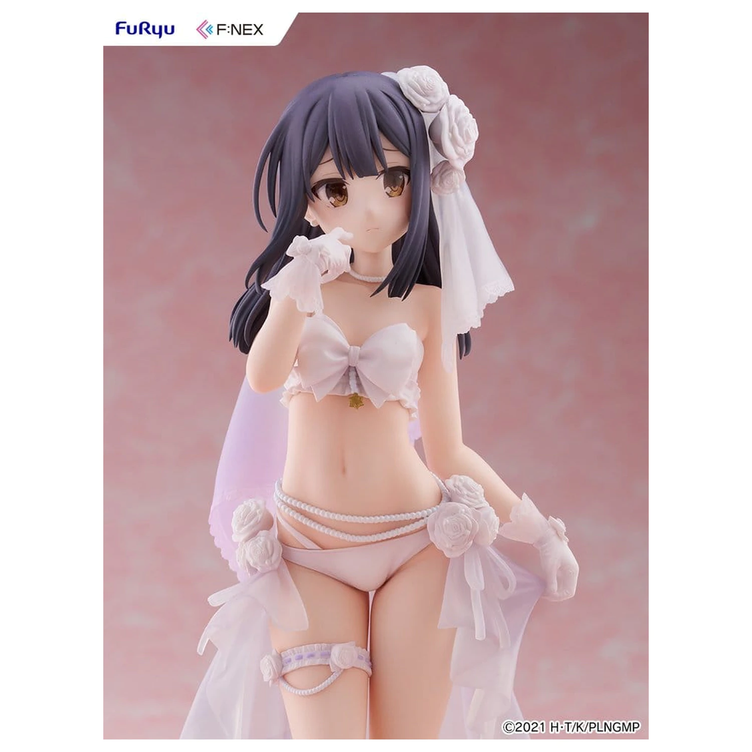 Fate/kaleid liner Prisma Illya: Licht - The Nameless Girl F:NEX PVC figura 1/7 Miyu Edelfelt Wedding Swimsuit Ver. 21 cm fotografija izdelka