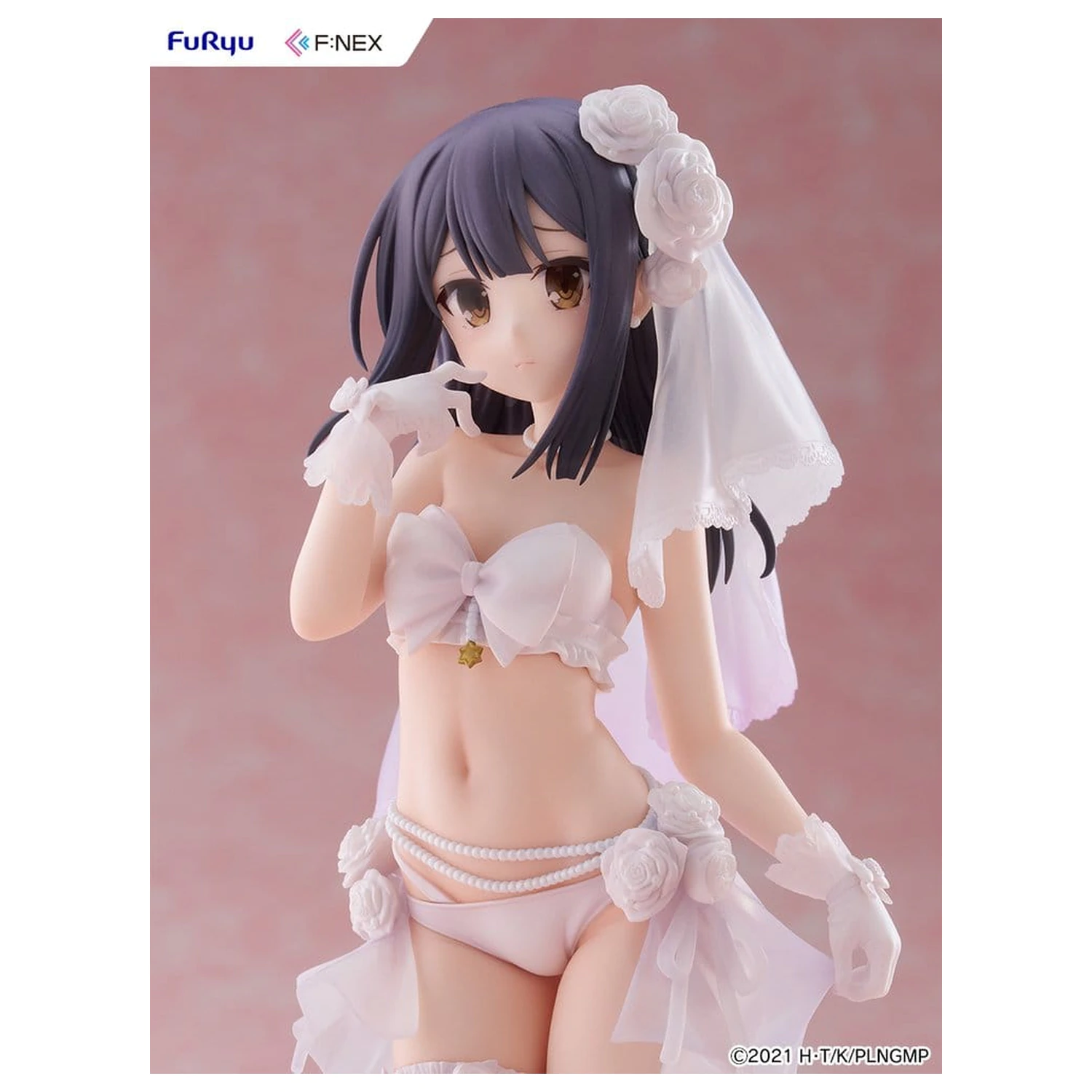 Fate/kaleid liner Prisma Illya: Licht - The Nameless Girl F:NEX PVC figura 1/7 Miyu Edelfelt Wedding Swimsuit Ver. 21 cm fotografija izdelka