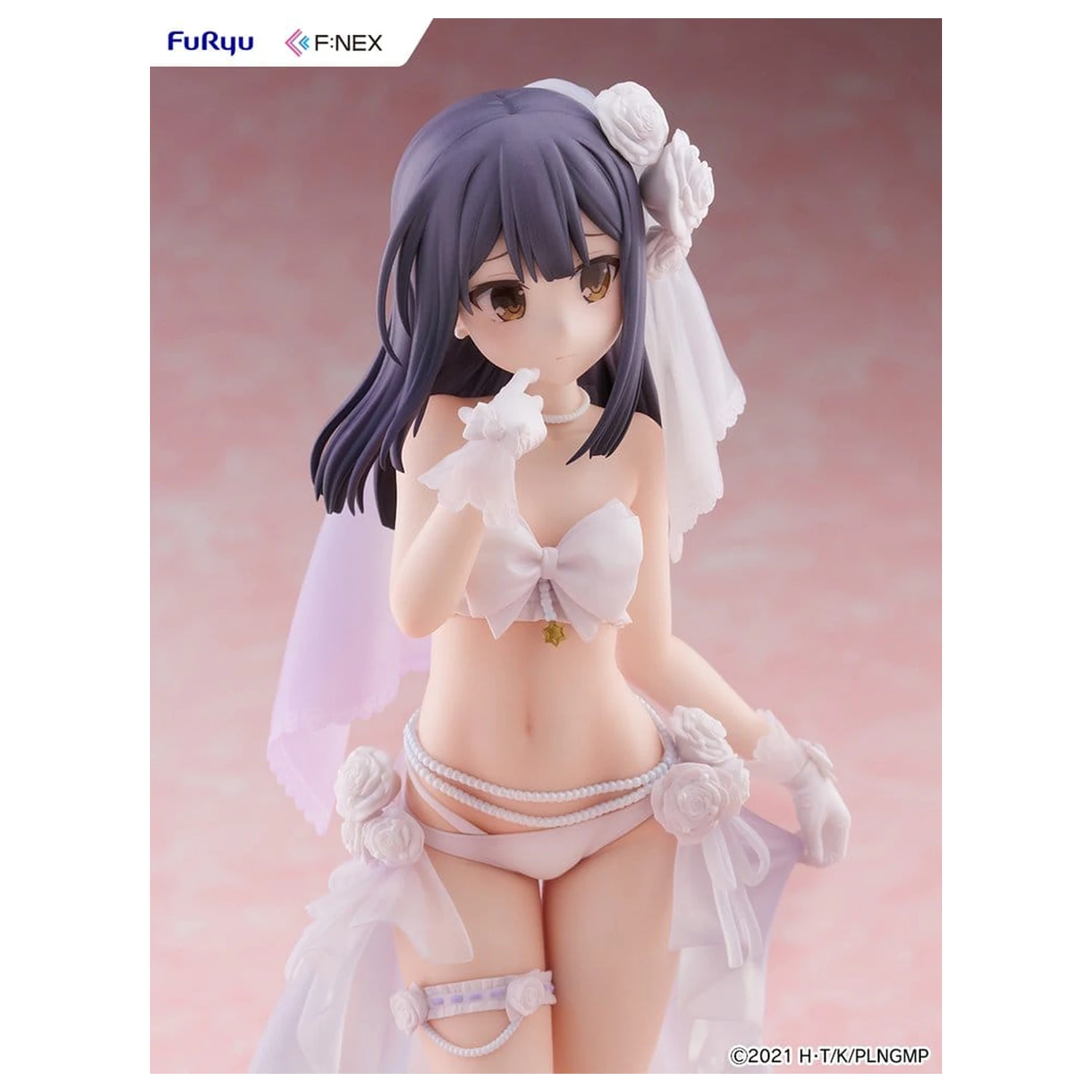 Fate/kaleid liner Prisma Illya: Licht - The Nameless Girl F:NEX PVC figura 1/7 Miyu Edelfelt Wedding Swimsuit Ver. 21 cm fotografija izdelka
