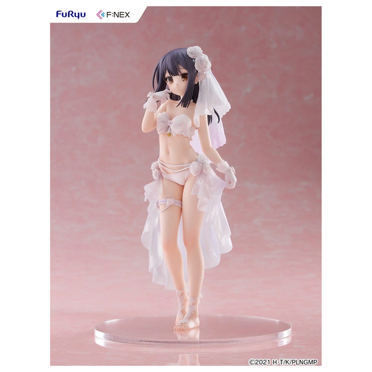 Fate/kaleid liner Prisma Illya: Licht - The Nameless Girl F:NEX PVC figura 1/7 Miyu Edelfelt Wedding Swimsuit Ver. 21 cm fotografija izdelka