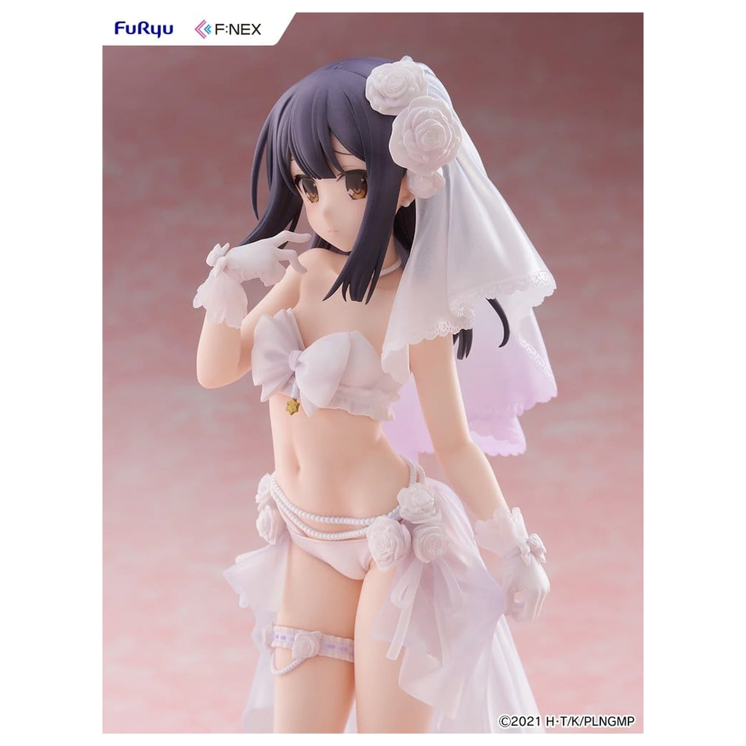 Fate/kaleid liner Prisma Illya: Licht - The Nameless Girl F:NEX PVC figura 1/7 Miyu Edelfelt Wedding Swimsuit Ver. 21 cm fotografija izdelka
