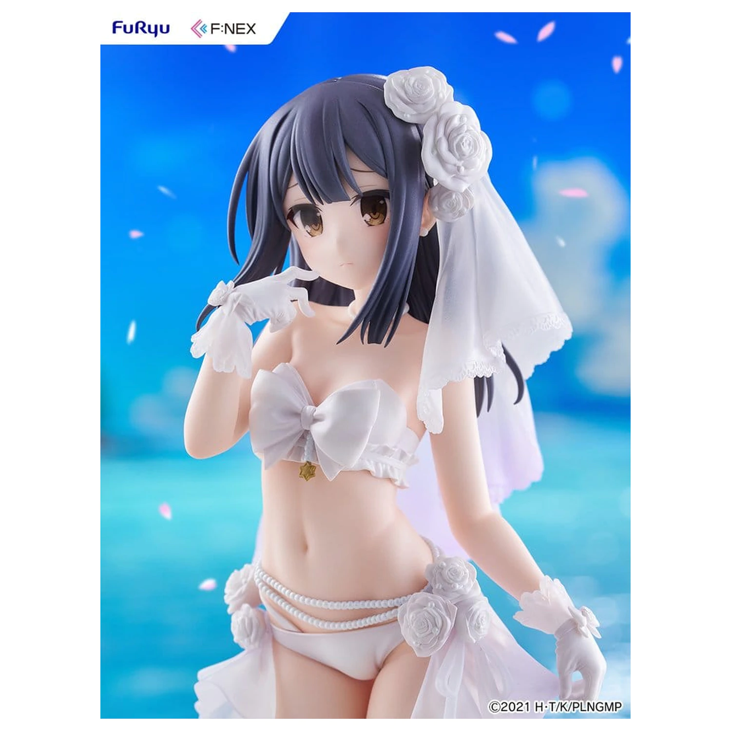 Fate/kaleid liner Prisma Illya: Licht - The Nameless Girl F:NEX PVC figura 1/7 Miyu Edelfelt Wedding Swimsuit Ver. 21 cm fotografija izdelka