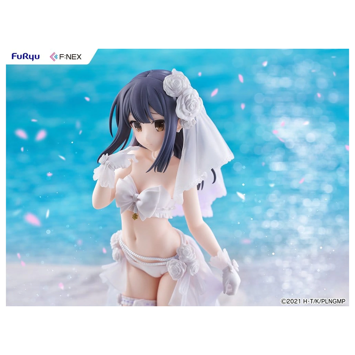 Fate/kaleid liner Prisma Illya: Licht - The Nameless Girl F:NEX PVC figura 1/7 Miyu Edelfelt Wedding Swimsuit Ver. 21 cm fotografija izdelka