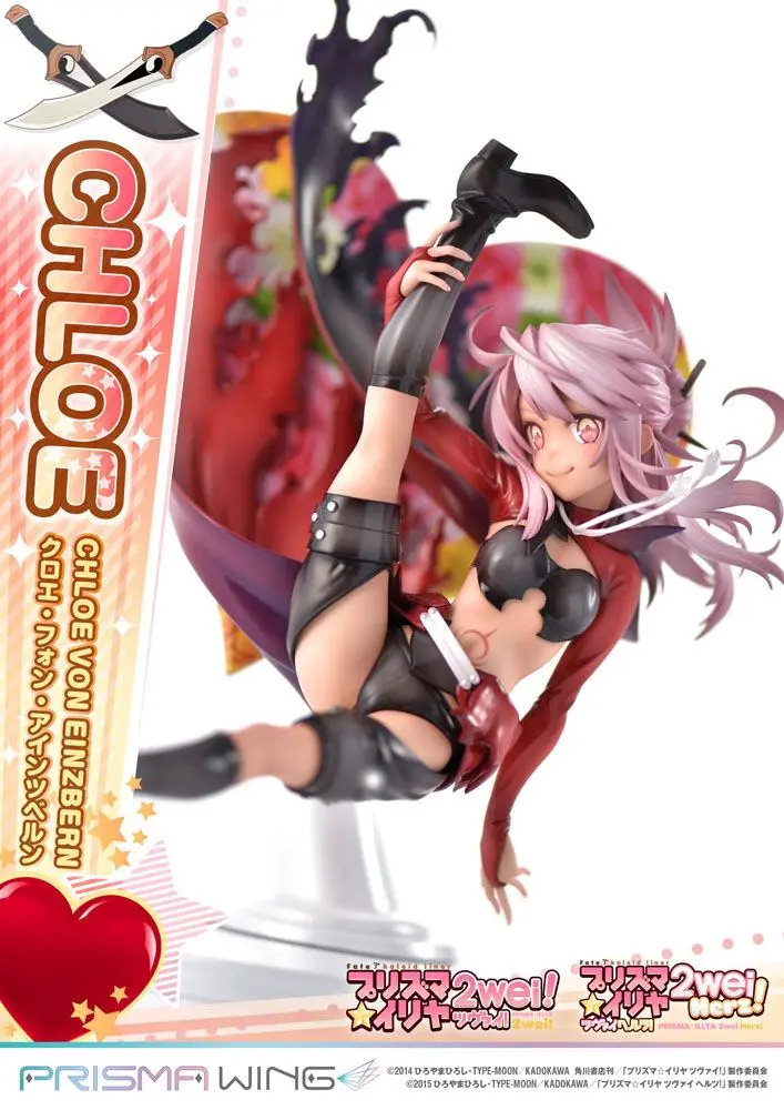 Fate/kaleid liner Prisma Illya Prisma Wing PVC Kip 1/7 Chloe von Einzbern 20 cm fotografija izdelka