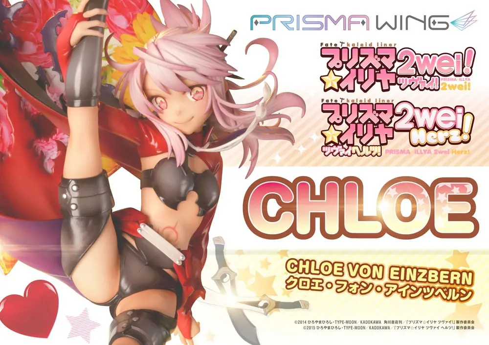 Fate/kaleid liner Prisma Illya Prisma Wing PVC Kip 1/7 Chloe von Einzbern 20 cm fotografija izdelka