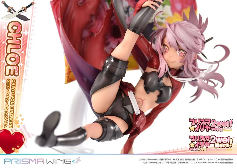 Fate/kaleid liner Prisma Illya Prisma Wing PVC Kip 1/7 Chloe von Einzbern 20 cm fotografija izdelka