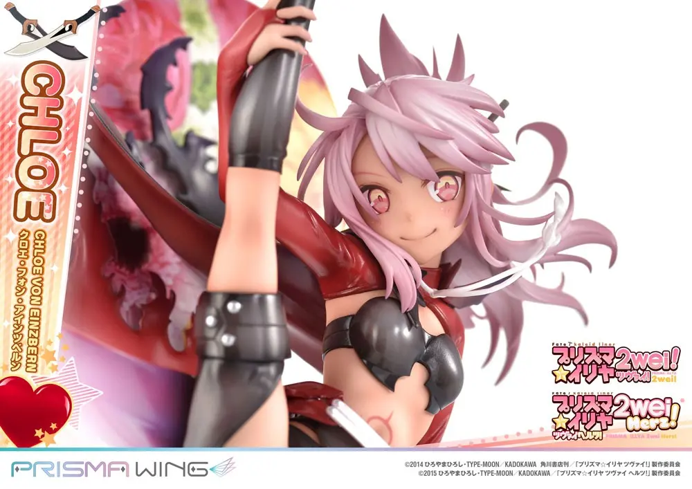 Fate/kaleid liner Prisma Illya Prisma Wing PVC Kip 1/7 Chloe von Einzbern 20 cm fotografija izdelka