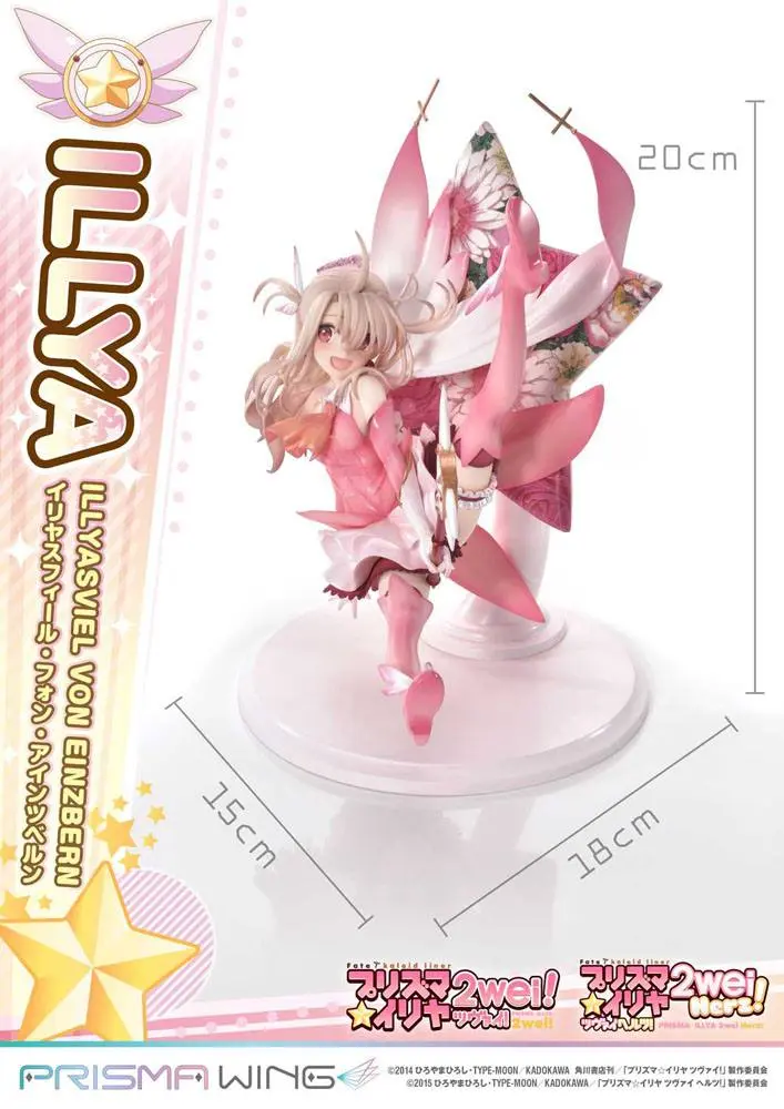 Fate Prisma Wing PVC Kip 1/7 Illyasviel von Einzbern Bonus Version 20 cm fotografija izdelka