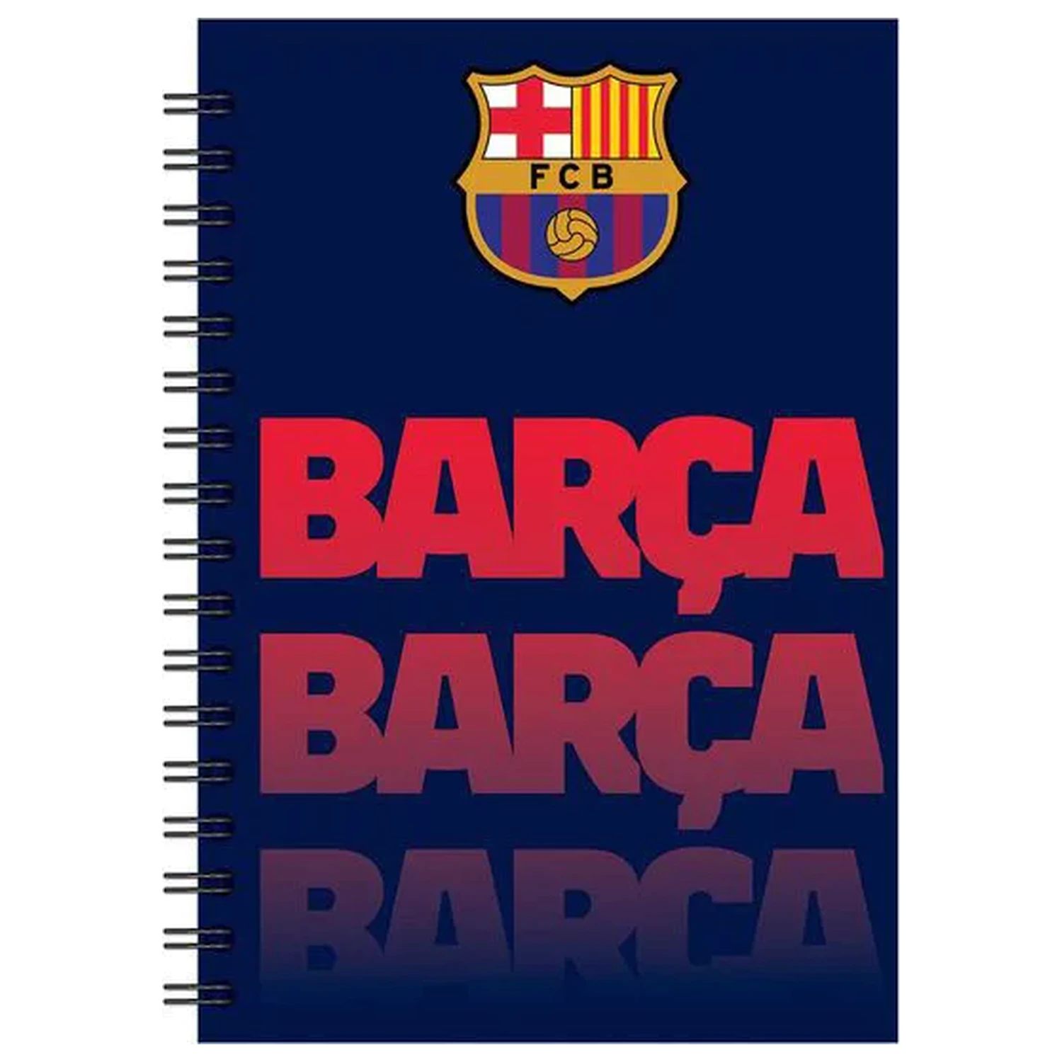 FC Barcelona Barca B/5 črtasti spiralni zvezek 70 listov fotografija izdelka