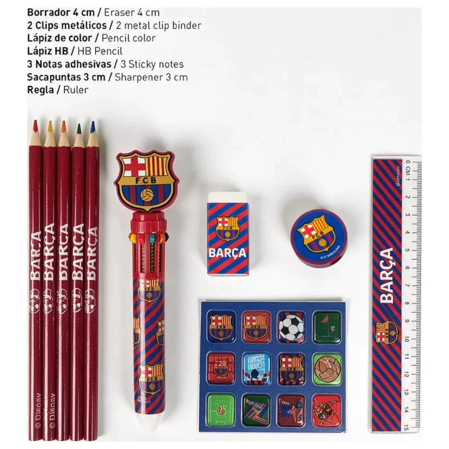 FC Barcelona Barca Komplet pisarniških pripomočkov fotografija izdelka