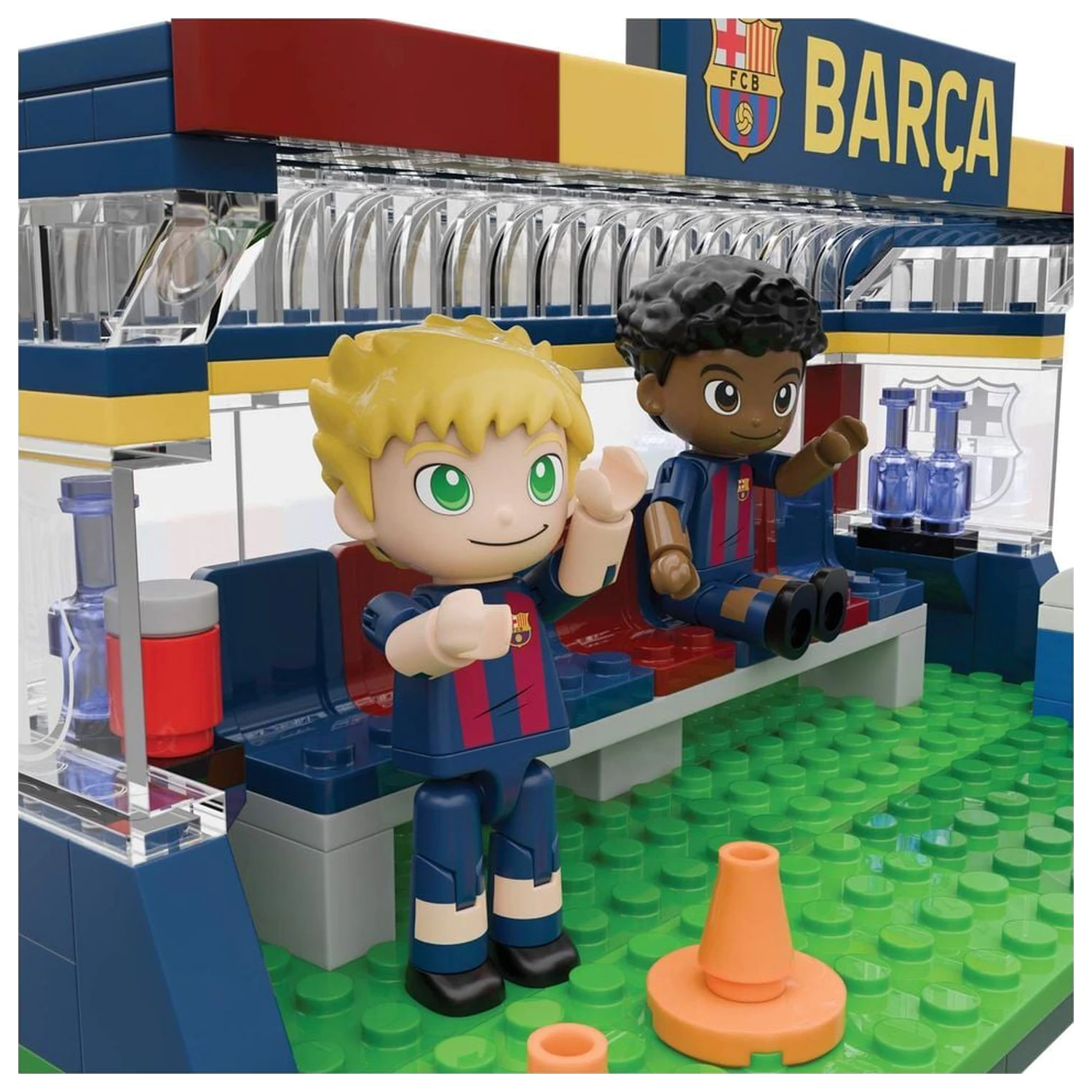 FC Barcelona komplet klopi s figurami 226 kosov fotografija izdelka
