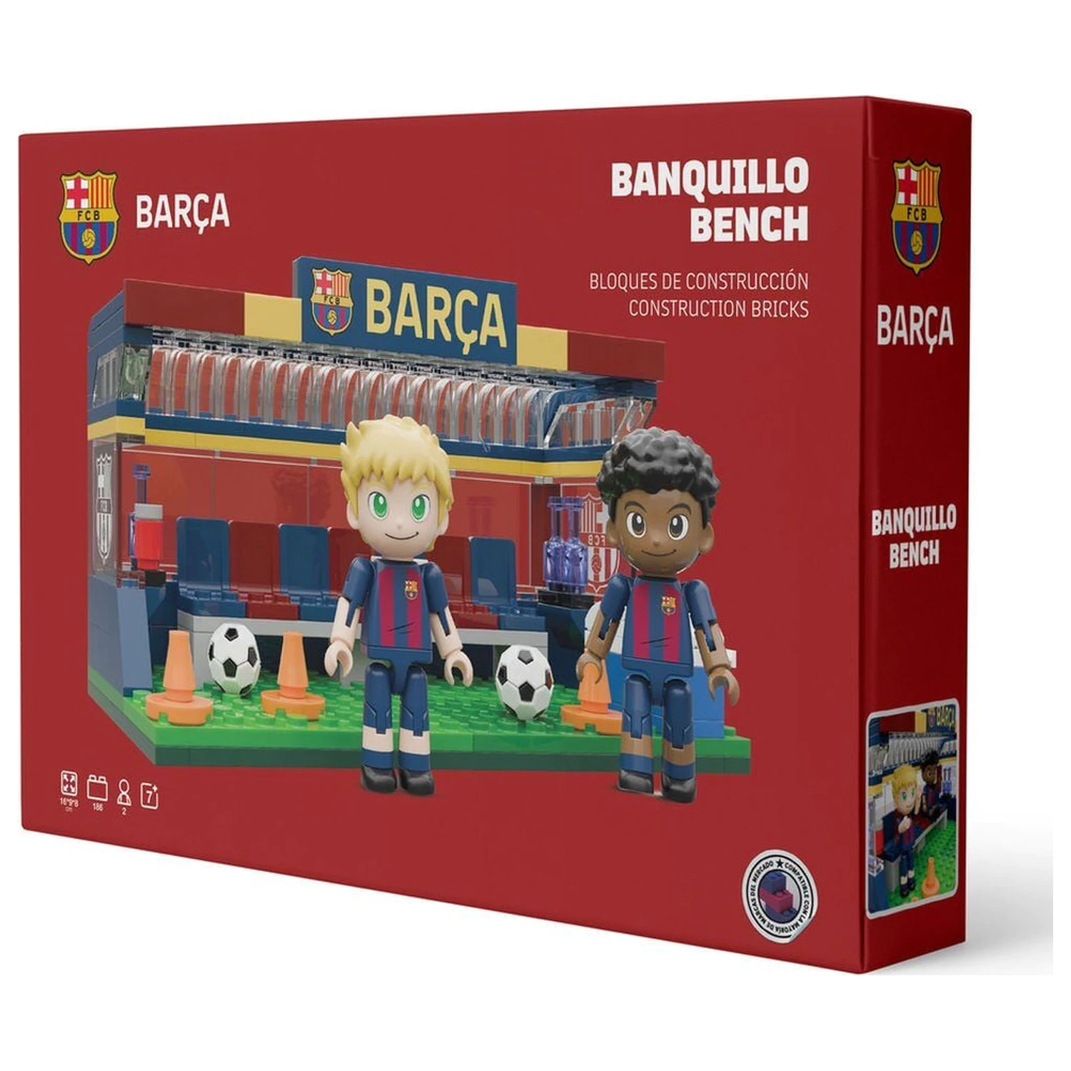 FC Barcelona komplet klopi s figurami 226 kosov fotografija izdelka