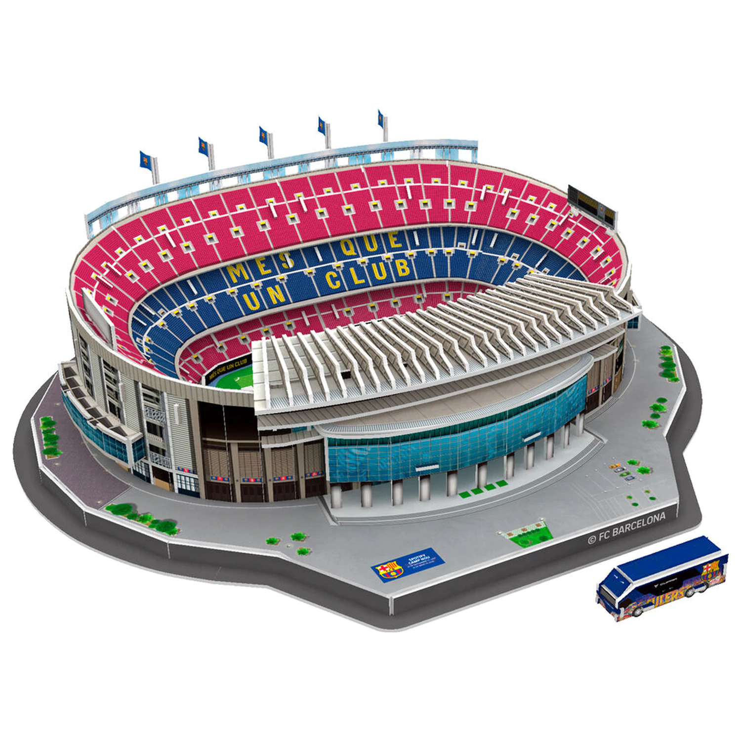 FC Barcelona Camp Nou Stadium 3D sestavljanka 98 kosov fotografija izdelka
