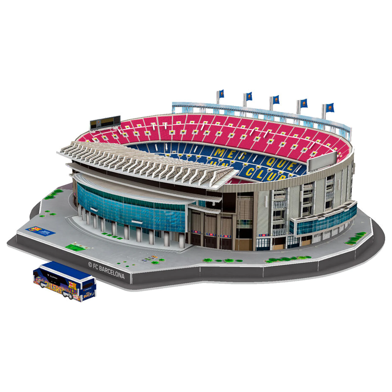 FC Barcelona Camp Nou Stadium 3D sestavljanka 98 kosov fotografija izdelka