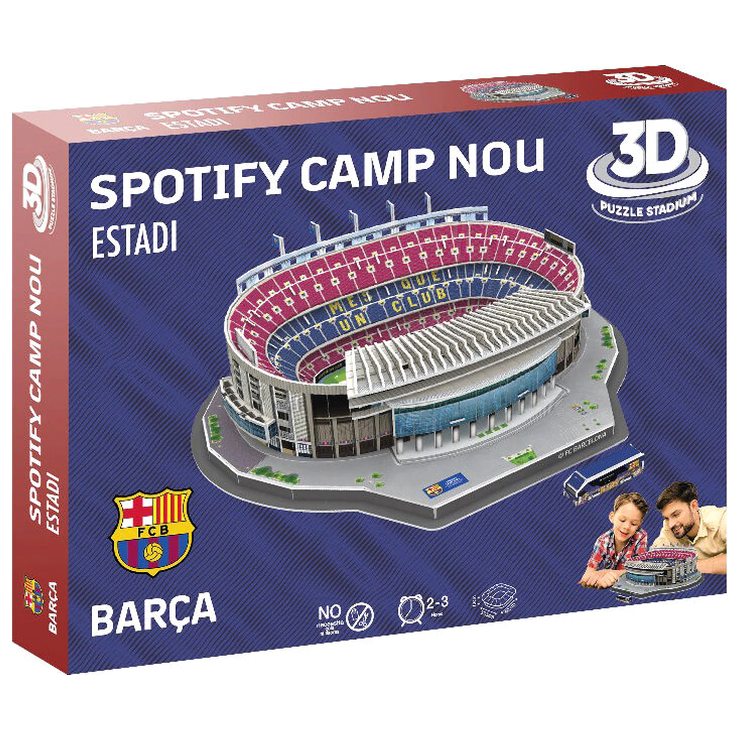 FC Barcelona Camp Nou Stadium 3D sestavljanka 98 kosov fotografija izdelka