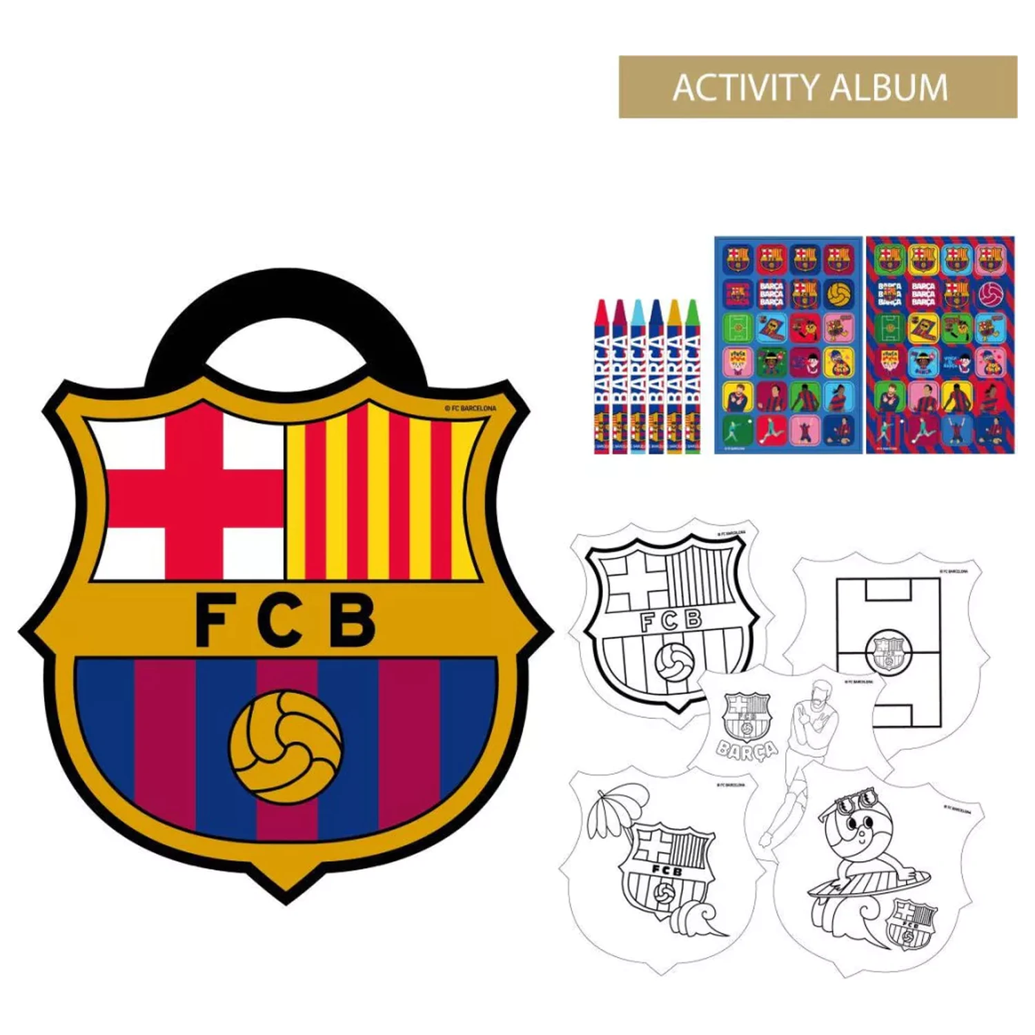 FC Barcelona Crest Pobarvanka in komplet za aktivnosti fotografija izdelka