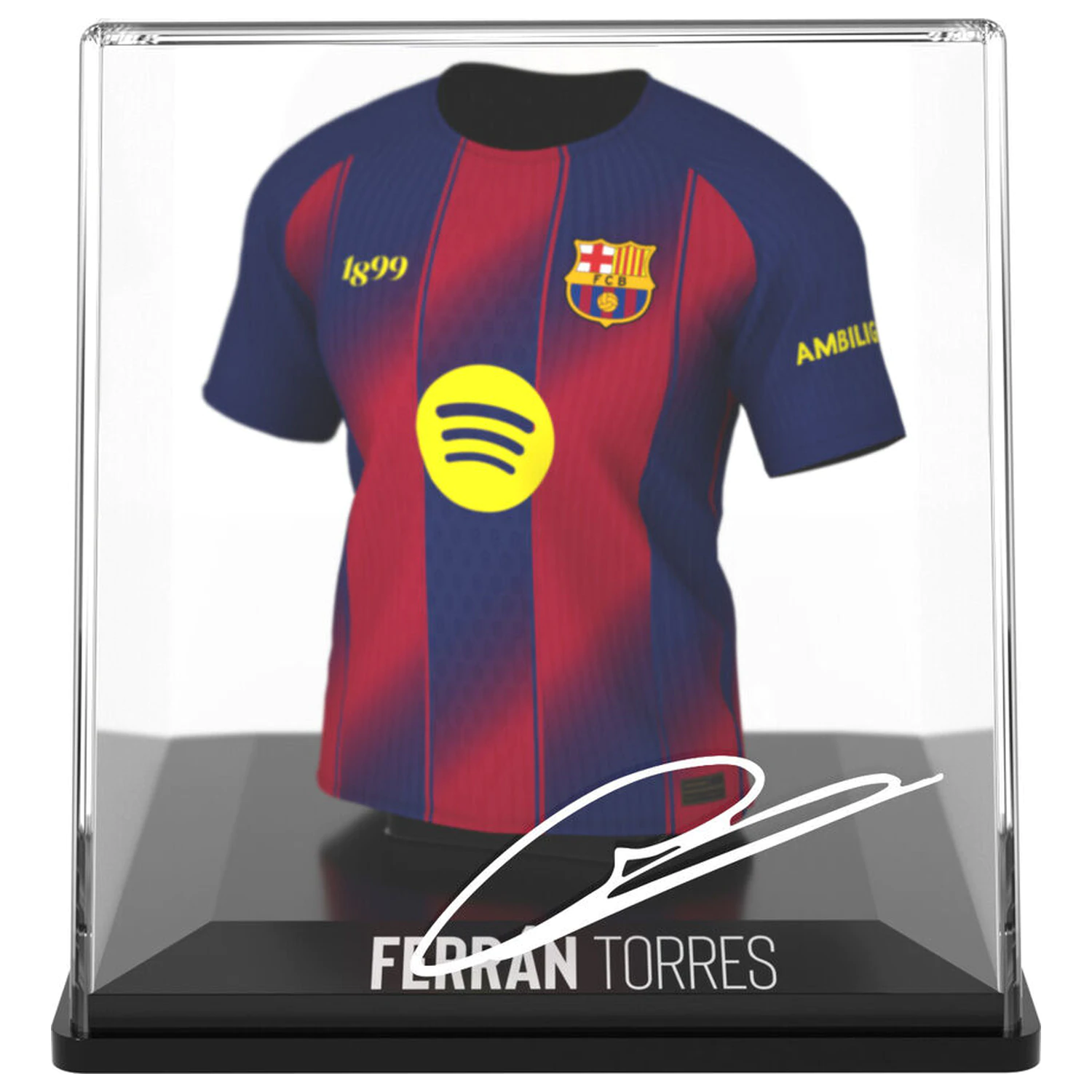 FC Barcelona Ferrán Torres mini figurica v obliki majice fotografija izdelka