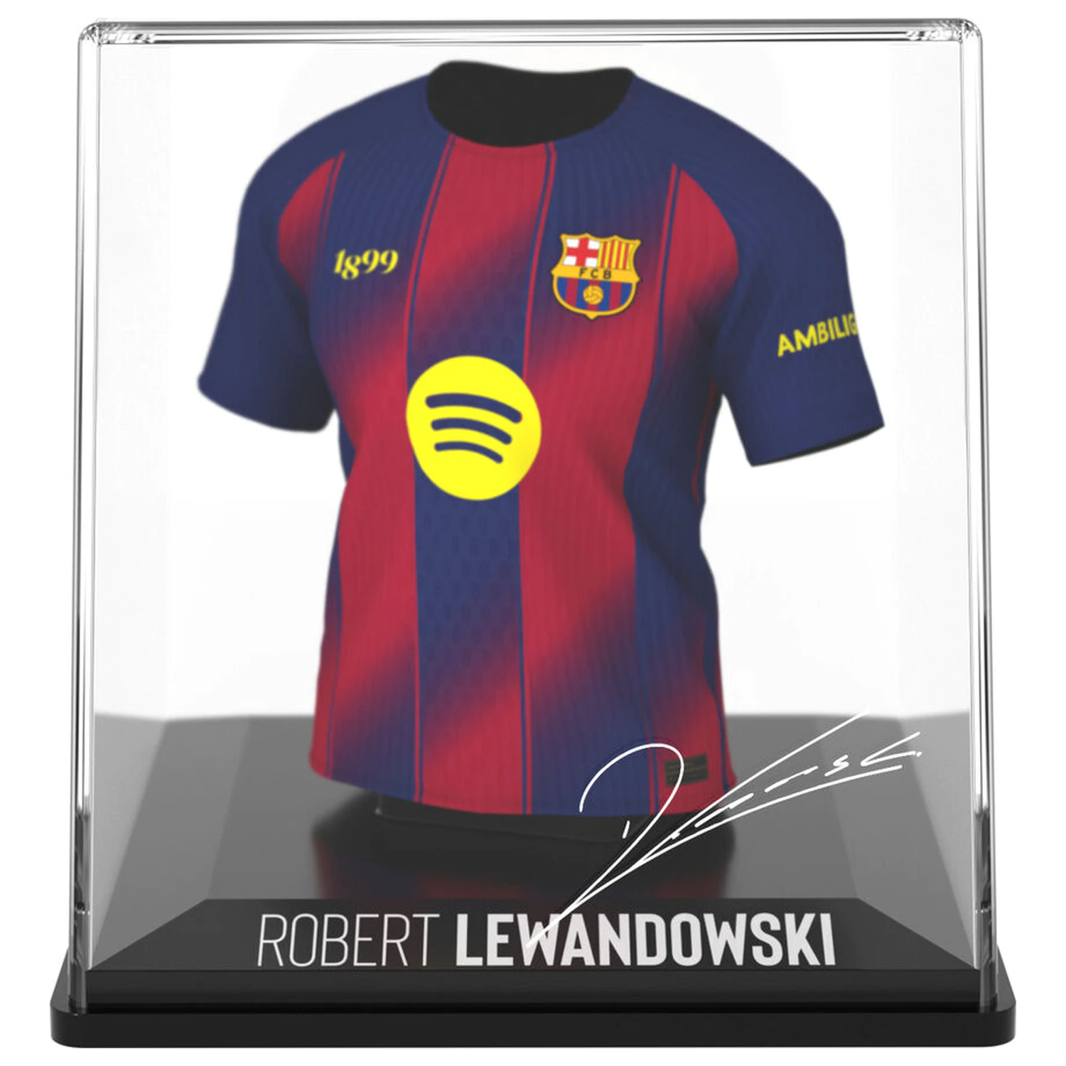 FC Barcelona Lewandowski mini majica figurica fotografija izdelka